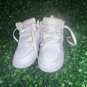 Toddler All White Jordan 1 Mid